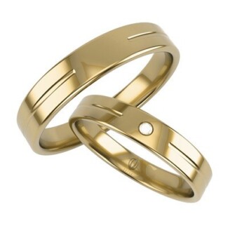 Obrączki złote grawerowane