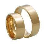 Obrączki złote klasyczne ścięte 7mm