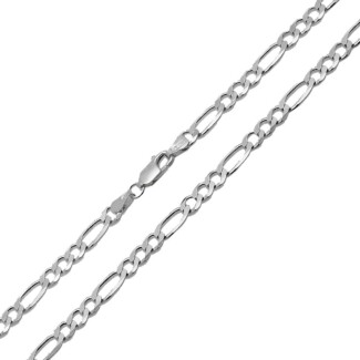 Łańcuszek srebrny- figaro 55cm/4mm