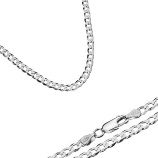 Łańcuszek srebrny- pancerka 55cm/3mm