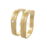 Obrączki złote grawerowane