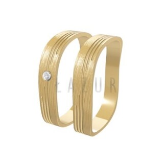 Obrączki złote grawerowane